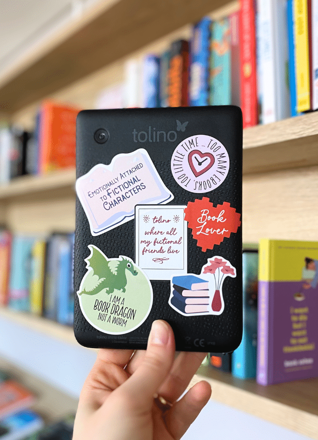 #bookish - decorate your eReader - tolino Stickers - image